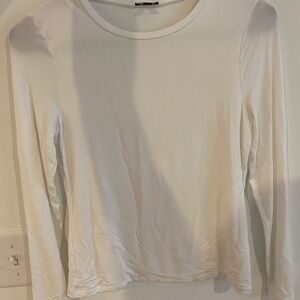 Express White Long Sleeve Tee